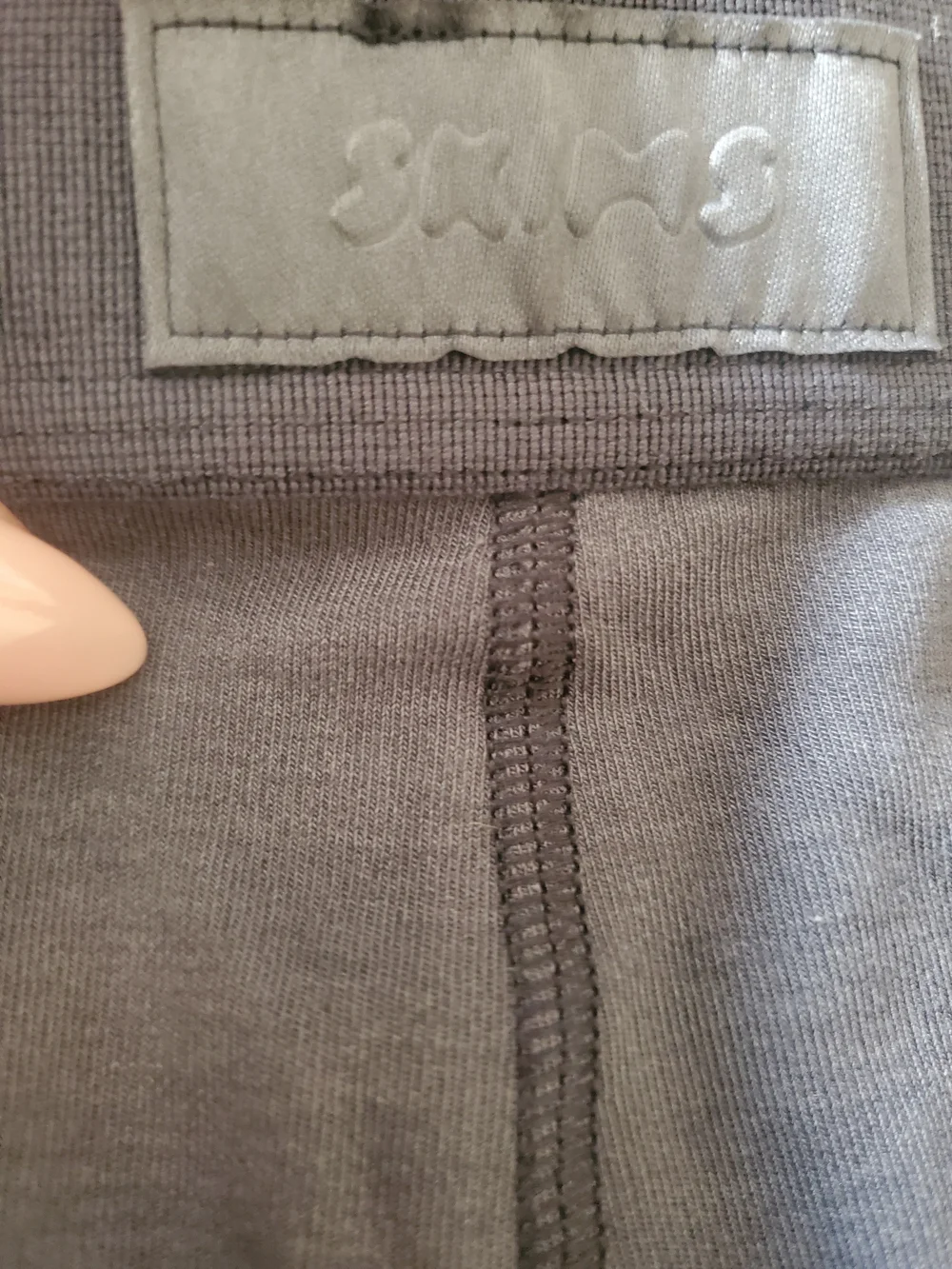 SKIMS Men's Briefs in Charcoal Gray